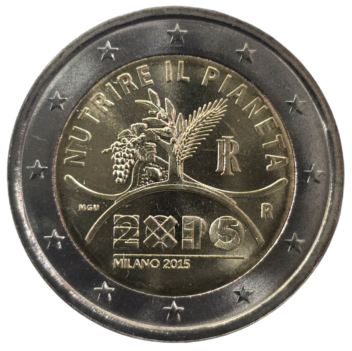 2 euros conmemorativa Expo 2015, Exposición Universal de Milán
